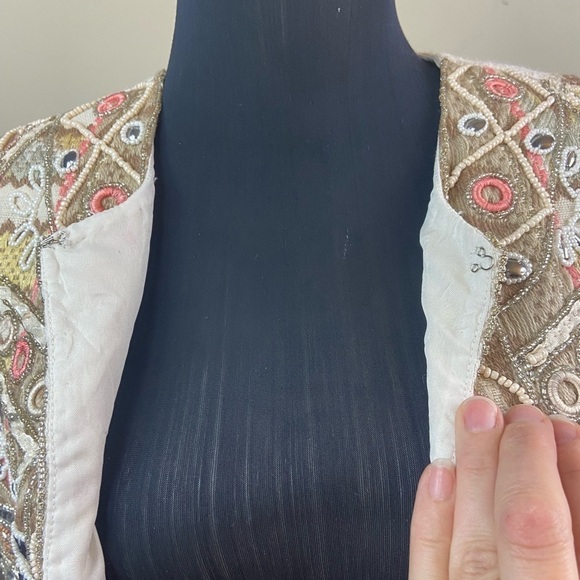 La Bellum Hillary Scott Embroidered Beaded Jacket XS - Picture 16 of 16